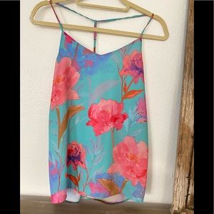 Everly Floral Tank Top Size S